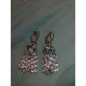 Sarah Coventry Silver Strands silvertone earrings